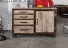 Sideboard Mango 120x46x92 braun lackiert HEAVY INDUSTRY #225 Bild 3