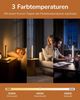 EDISHINE LED Nachttischlampe Säulenlampe aus Holz, dekoholz, LED fest integriert, 3000K-4500K-6000K, Touch Dimmbar, Höhe 27cm Bild 3