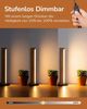 EDISHINE LED Nachttischlampe Säulenlampe aus Holz, dekoholz, LED fest integriert, 3000K-4500K-6000K, Touch Dimmbar, Höhe 27cm Bild 4