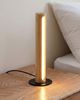 EDISHINE LED Nachttischlampe Säulenlampe aus Holz, dekoholz, LED fest integriert, 3000K-4500K-6000K, Touch Dimmbar, Höhe 27cm Bild 2
