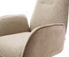 Drehstuhl Zoa-Flex Materialmix Schlamm Holzgestell kantig Weiß 180° drehbar Taschenfederkern Bild 4