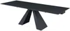 Vente-unique - LOZIPA Esstisch GlasKeramik Schwarz - B 90 cm x H 76 cm x L 200 cm160 cm240 cm Bild 2
