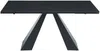 Vente-unique - LOZIPA Esstisch GlasKeramik Schwarz - B 90 cm x H 76 cm x L 200 cm160 cm240 cm Bild 4