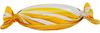 Kare Design Schale Candy Gelb 35cm, Glas, aus gefärbtem Glas Bild 4