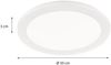 LED Deckenleuchte CAMILLUS, Weiß, Durchmesser 26cm Bild 3