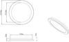 LED Deckenleuchte CAMILLUS, Weiß, Durchmesser 26cm Bild 5