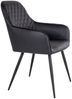 2er Set - Eleganter Stuhl BORA schwarz Bild 5