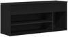 vidaXL Schuhbank Schwarz Eichen-Optik 102x30,5x45 cm Holzwerkstoff 859137 Bild 2