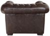 Einsitzer-Sofa Chesterfield Tiffy aus echtem Rindsleder Braun Bild 5