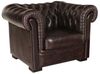 Einsitzer-Sofa Chesterfield Tiffy aus echtem Rindsleder Braun Bild 2