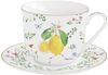 EasyLife Tasse Fleurs et Citrons, Porzellan, Spülmaschinengeeignet, Mehrfarbig, Zitronen, H: cm Bild 4
