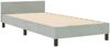 vidaXL Boxspringbett mit Kopfteil Hellgrau 100 x 200 cm Samt 3344921 Bild 4