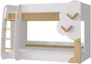 Vente-unique - PILATI Bett Holz, Platte BeigeWeiß - B 137,4 cm x H 143 cm x L 196 cm Bild 3