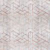 Estella Mako-Satin Bettwäsche 135x200 Joaquin terracotta Rauten natur 7909-370 Bild 3
