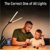 Ophy LED Schreibtischlampe LED Doppelkopf-Schreibtischlampe, dimmbar–Monitorlampe mit Augenschutz, fest integrierte LEDs, 3 Lichtfarben (warmweiß, naturweiß, kaltweiß), für Schlafzimmer, Lesen, Studieren & Arbeiten Bild 2