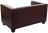 2er Sofa Couch Loungesofa Lille ~ Kunstleder, rot-braun Bild 5