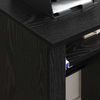 vidaXL Tisch mit Rädern mit Regal Schwarz Eichen-Optik 91 x 50 x 77 cm 869531 Bild 4