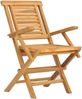 vidaXL Gartenstühle 4 Stk. Klappbar 56x63x90 cm Massivholz Teak 3155049 Bild 3