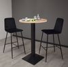 Tresentisch rund Eleanore 70 cm schwarz matt/eiche sägerau 14656 Bild 2