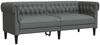 vidaXL Sofa Dunkelgrau 201,5 x 74,5 x 74,5 cm Polyester 42013011 Bild 2