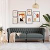 vidaXL Sofa Dunkelgrau 201,5 x 74,5 x 74,5 cm Polyester 42013011 Bild 3