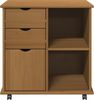 vidaXL Rollschrank Honigbraun 63,5 x 39 x 65,5 cm Massivholz Kiefer 42028380 Bild 5