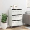 vidaXL Highboard Weiß 68x39x101,5 cm Stahl 851225 Bild 3