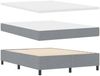 vidaXL Boxspringbett mit Matratze Hellgrau 200 x 160 cm Stoff 3341588 Bild 5