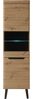 INOSIGN Vitrine Torge, Hochschrank, Glasvitrine, Standvitrine, Vitrinenschrank (1-St) in drei verschiedenen Farben verfügbar, Glastür & -boden, 53 cm breit Bild 3
