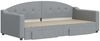 vidaXL Tagesbett Ausziehbar mit Schubladen Hellgrau 90x190 cm Stoff 3197576 Bild 3