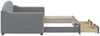vidaXL Tagesbett Ausziehbar mit Schubladen Hellgrau 90x190 cm Stoff 3197576 Bild 4