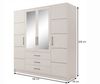 Beautysofa Kleiderschrank Kleiderschrank mit 4 türen BALI D4 Garderobenschrank mit Spiegel Bild 4