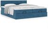 vidaXL Ottoman-Bett mit Matratzen Dunkelblau 180x200 cm Samt 3312078 Bild 4
