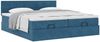 vidaXL Ottoman-Bett mit Matratzen Dunkelblau 180x200 cm Samt 3312078 Bild 5