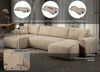 OTTO home Wohnlandschaft JONAA, U-Form, 311 cm Schlafsofa (133/270)-OTTO. Verlässliche Qualität, Tonnentaschen-Federkern, Bettkasten, Cord, Struktur Bild 3