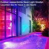 TUWENA LED Stripe 10m Neon, mit Fernbedienung, Wasserdichte Flexible, RGB Seil Lampe, Anwendbar auf Schlafzimmer, Raum und Außendekoration Bild 4