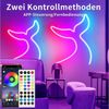 TUWENA LED Stripe 10m Neon, mit Fernbedienung, Wasserdichte Flexible, RGB Seil Lampe, Anwendbar auf Schlafzimmer, Raum und Außendekoration Bild 3