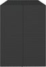 Bartisch, Gartentisch, Küchentisch mit Glasplatte Schwarz 185x80x110 cm Poly Rattan Bild 4