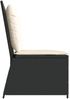 vidaXL Gartenbank Schwarz Poly-Rattan 3394467 Bild 5