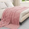 vidaXL Überwurfdecke Rosa 240 x 220 cm Fleece 42016863 Bild 3