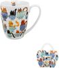 DUO ANIMALS Klassischer Becher 360 ml CAT'S WORLD - Teacup Cats aus Bone China Porzellan Bild 3