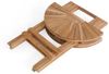 More2Home Gartentisch Balkon-Esstisch KLAPPO, Teakholz, rund 60 cm klappbar Bild 3