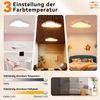 FIVMEN LED Deckenleuchte Wolken Deckenlampe 48W mit Fernbedienung Dimmbar, LED fest integriert, 50 cm x 28 cm x 5,3cm Bild 3
