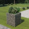 vidaXL Gabionen-Hochbeet Verzinkter Stahl 90×90×100 cm 143556 Bild 1
