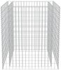 vidaXL Gabionen-Hochbeet Verzinkter Stahl 90×90×100 cm 143556 Bild 5