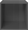 vidaXL TV-Schränke 4 Stk. Hochglanz-Grau 37x35x37 cm Holzwerkstoff 805524 Bild 4