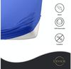Devior Spannbettlaken Kinder Spannbetttuch 60x120 - 70x140 cm Bettlaken Tuch 100% Baumwolle, Jersey, Gummizug: Rundumgummizug, Matratzen Bezug bis 12cm Matratzenhöhe Bild 3