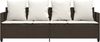 vidaXL Sonnenliege mit Kissen Braun Poly Rattan 368345 Bild 5