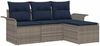 vidaXL Gartensofa-set mit Kissen 4 pcs Grau Poly-Rattan 3345315 Bild 2