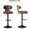 Barhocker 2er Set Barstuhl Tresenhocker Bistrohocker 360° Drehstuhl Schwarz Bild 2